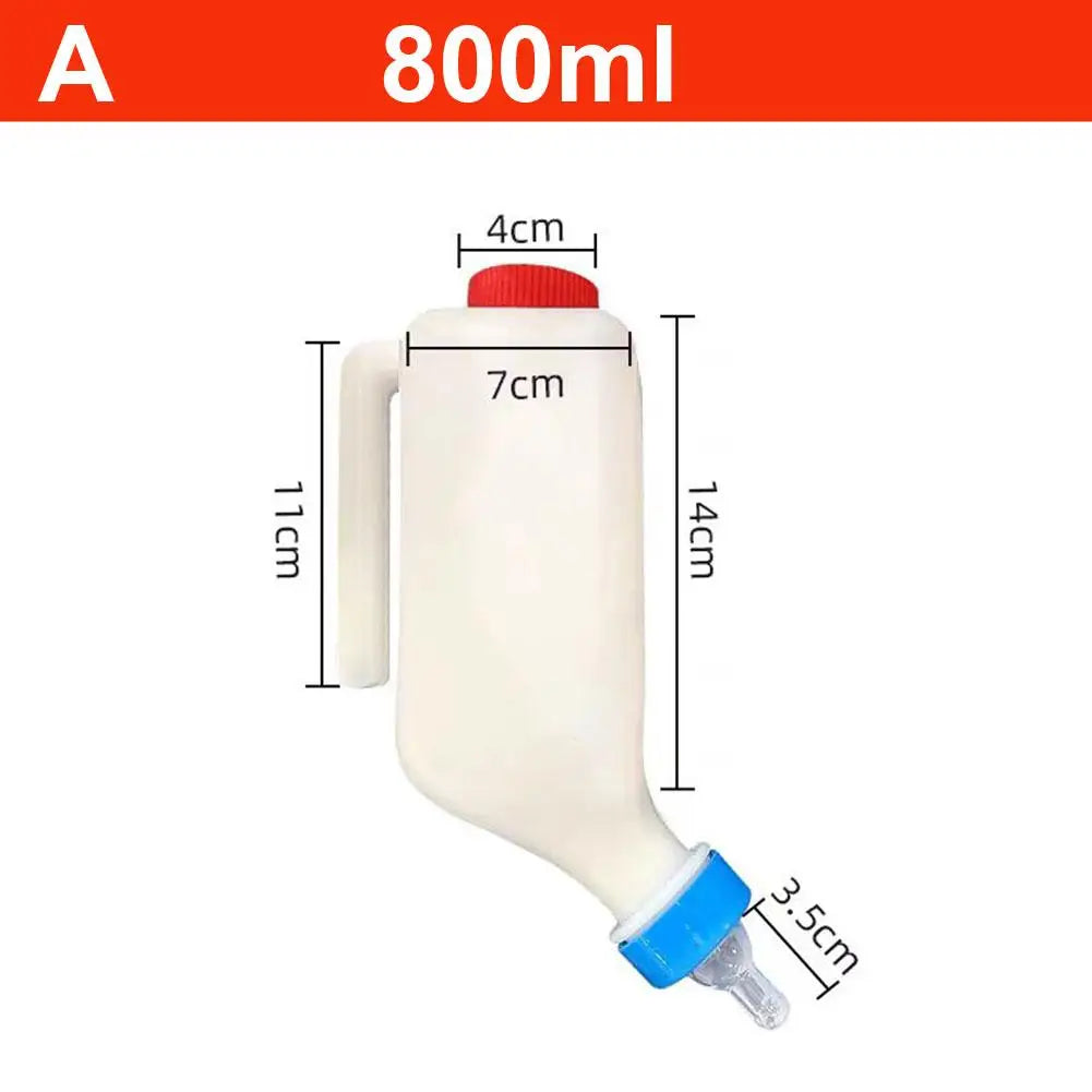 Hangable Lamb Feeding Bottle 500ml/800ml | Sheep Goat Piglet Animal Feeding Bottle Axl A 800ml