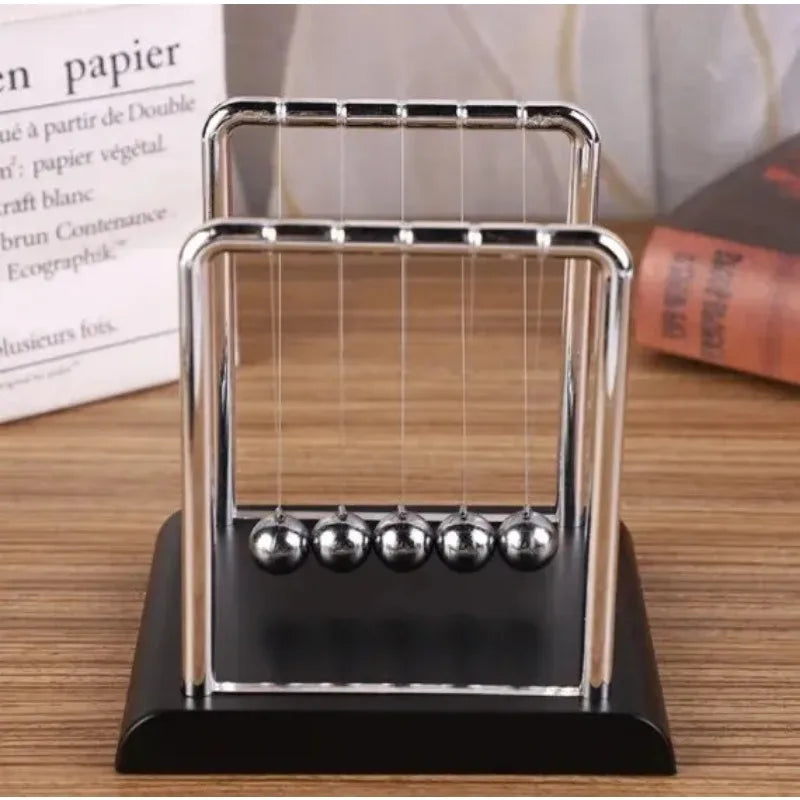 Newton's Cradle Steel Ball Pendulum – Physics Desk Toy & Decor Physics Desk Toy Axl