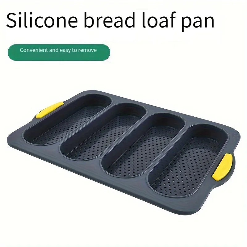 Silicone Baguette Baking Mold – Non-Stick Bread Loaf Tray Silicone Baking Mold Axl