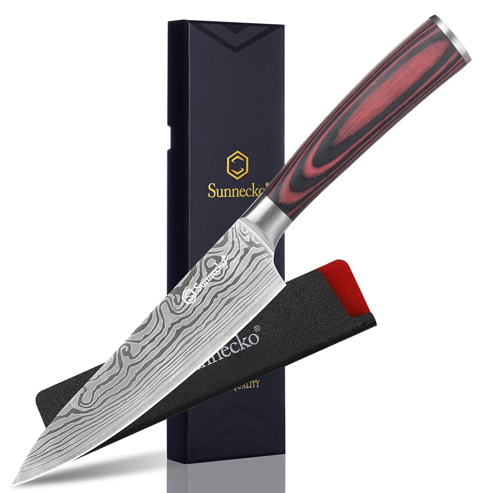 Sunnecko Chef's Knife 8" & 5.5" High Carbon Stainless Steel Chef's Knife Axl 5.5 Inch Chef Knife China Mainland