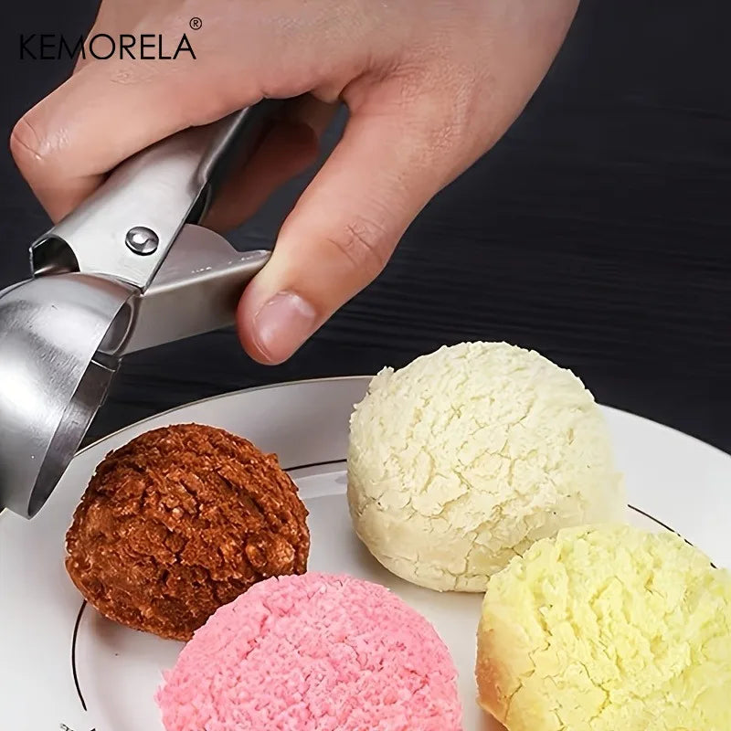 KEMORELA Stainless Steel Ice Cream Scoop – Ergonomic Handle Ice Cream Scoop Axl