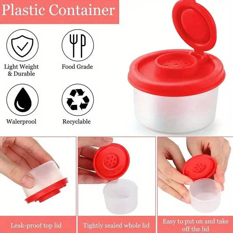 Mini Travel Spice Shaker – BPA-Free Dustproof Seasoning Jar Spice Shaker Axl