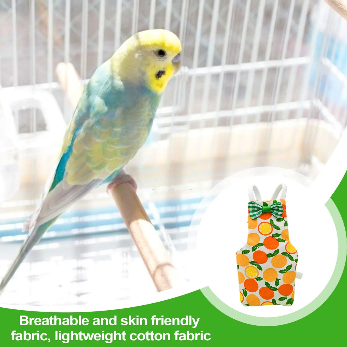 3-Pack Washable Bird Diapers – Breathable Parrot Nappy Suit Bird Diaper Suit Axl
