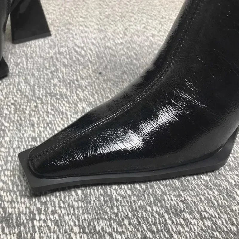 Women's Spike Heel Ankle Boots – Pointed Toe Zip-Up Women's Ankle Boots Axl