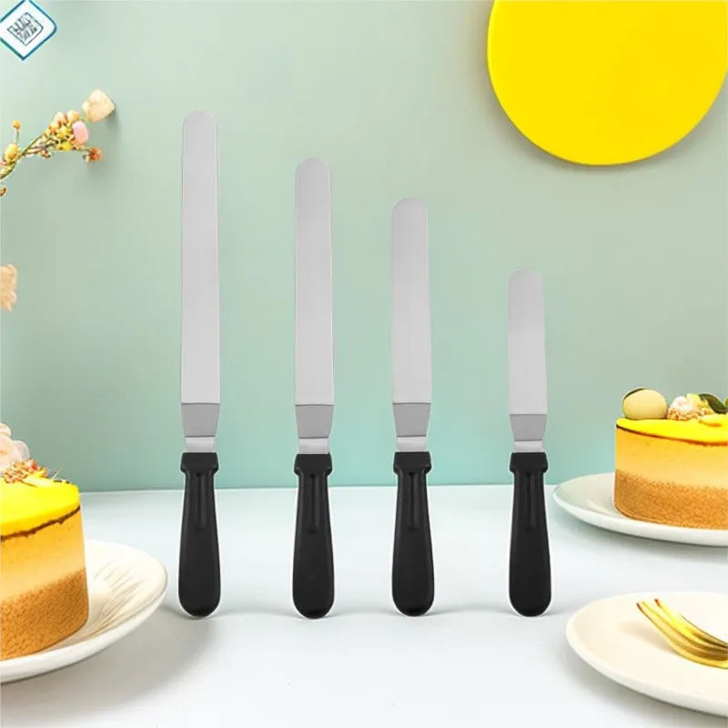 Stainless Steel Cake Spatula & Icing Smoother – 6" & 10" Cake Decorating Tool Axl