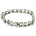 Punk Stainless Steel Motorcycle Chain Bracelet 8.5" Silver Chain Bracelet Axl onesize