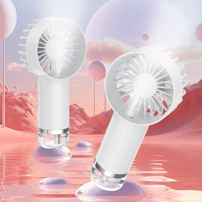 Portable Handheld Misting Fan – 3-Speed Atomizing Cooling Fan Handheld Misting Fan Axl