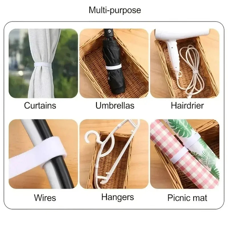 Hook & Loop Cable Ties – USB & Cord Organizer | Grey 1 PC Cable Organizer Ties Axl