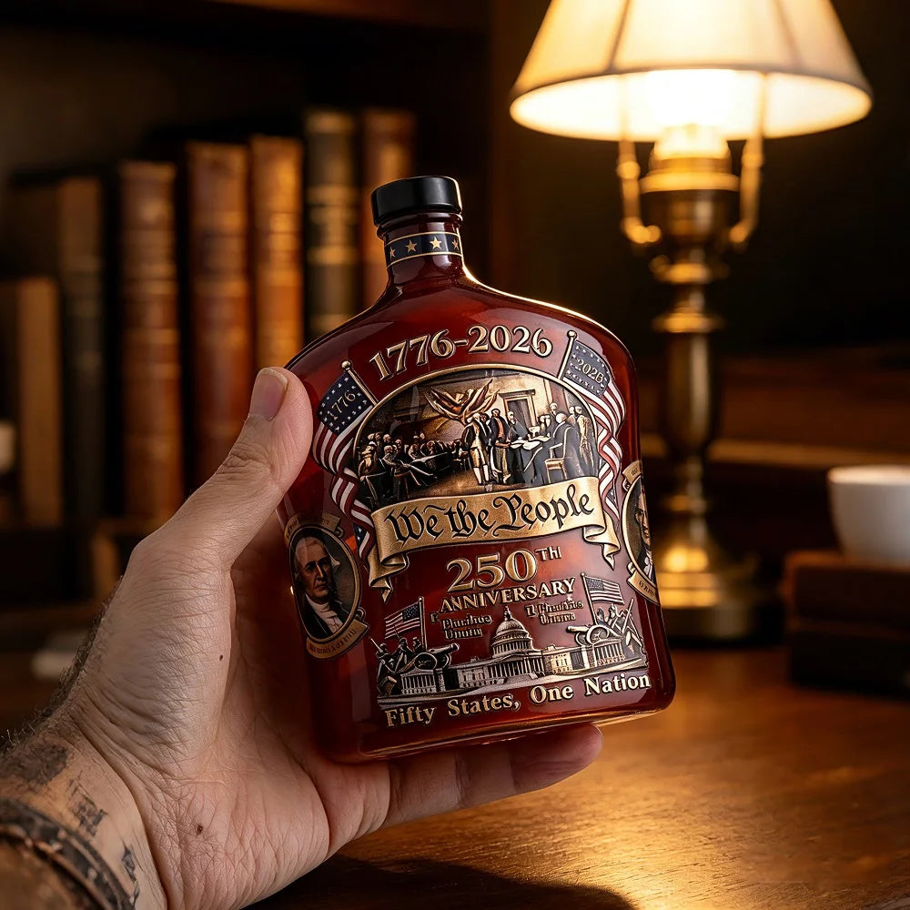 250th Anniversary Glass Decanter | 1776–2026 Collectible Collectible Decanter Axl