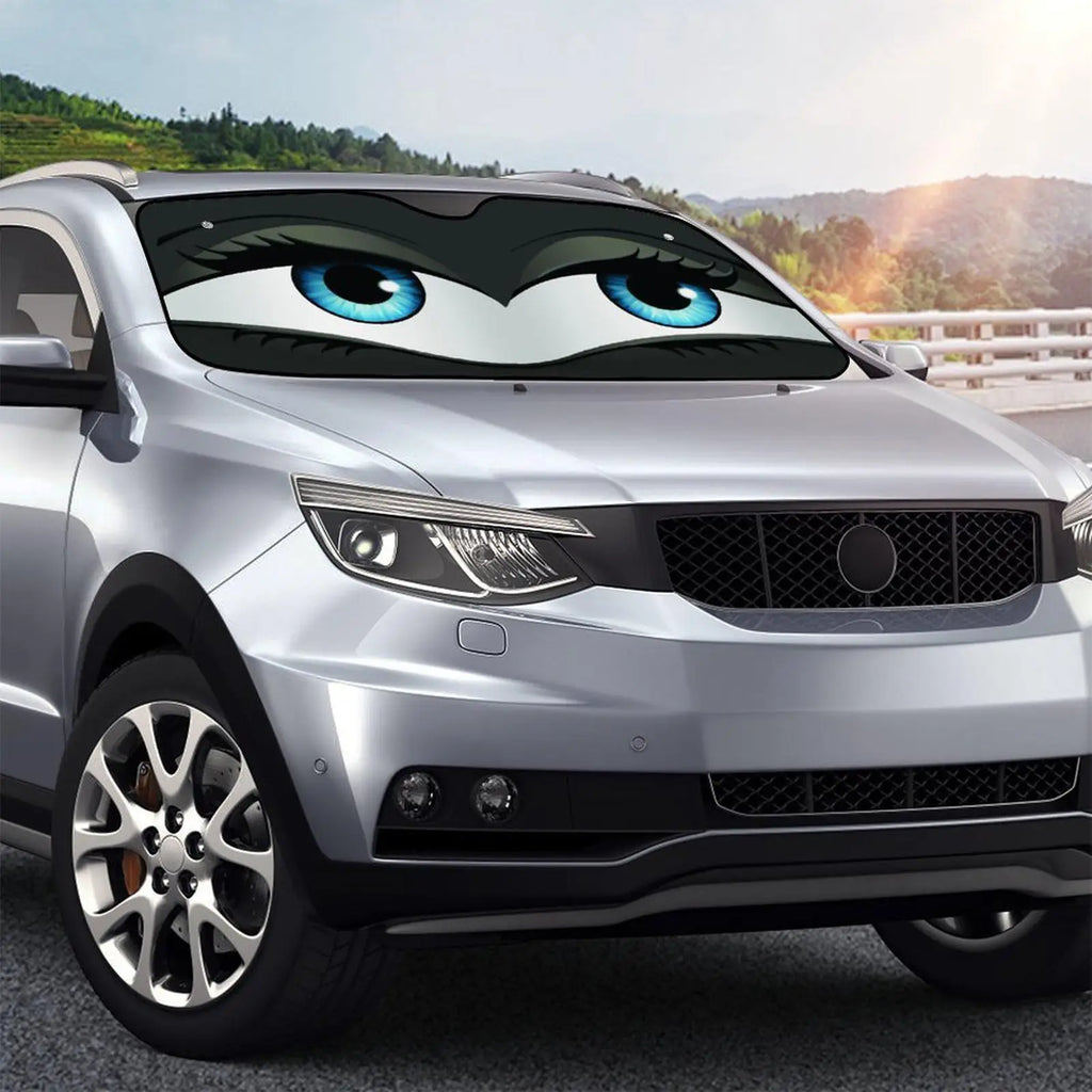 Cartoon Foldable Car Windshield Sun Shade | UV & Heat Block Car Windshield Sunshade Axl