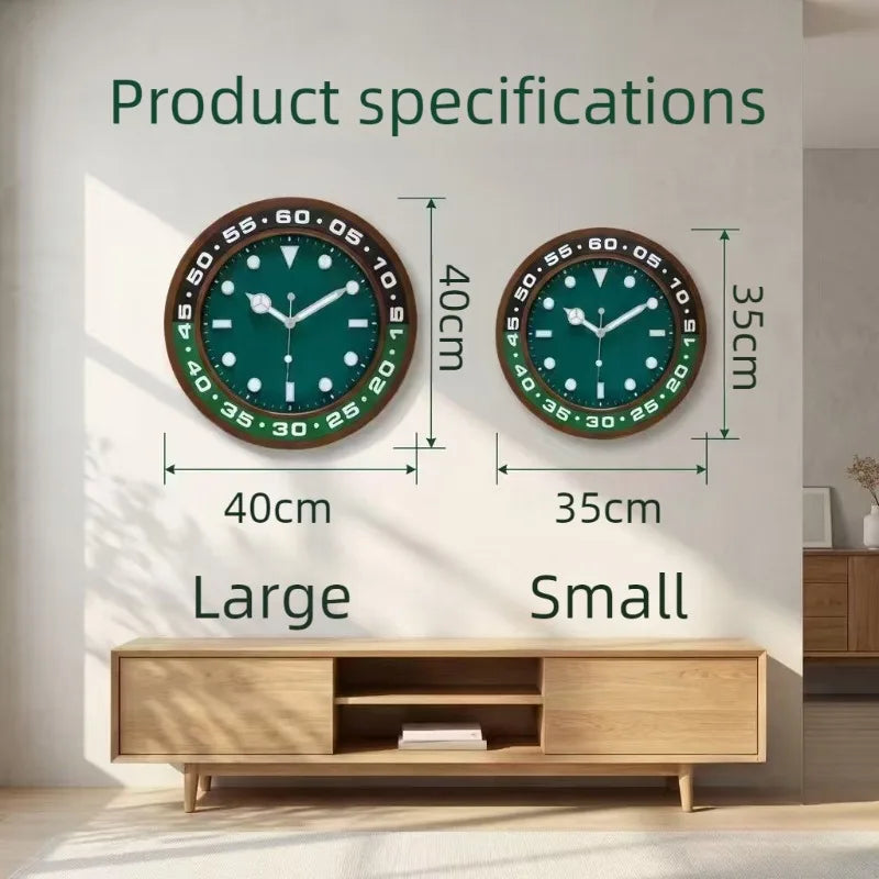 Modern Luminous Silent Wall Clock – Large Minimalist Decor Decorative Wall Clock Axl