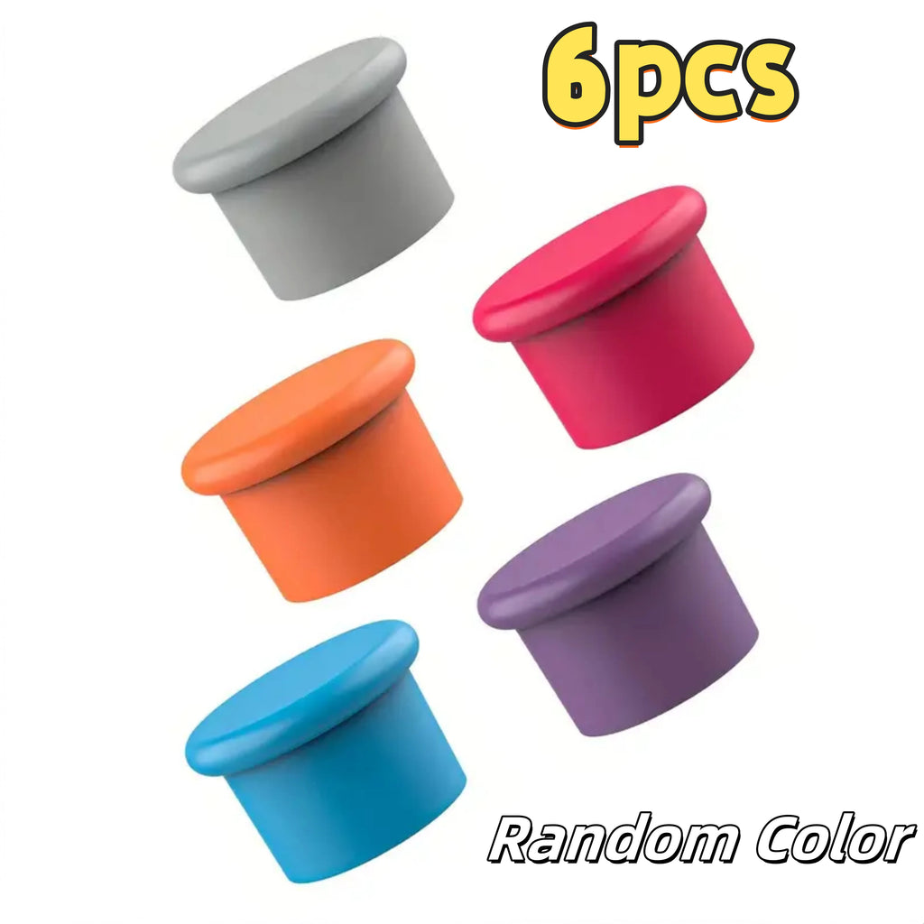 Silicone Wine Stopper – Reusable Leak-Proof Bottle Cap Wine Stopper Axl 6PCS
