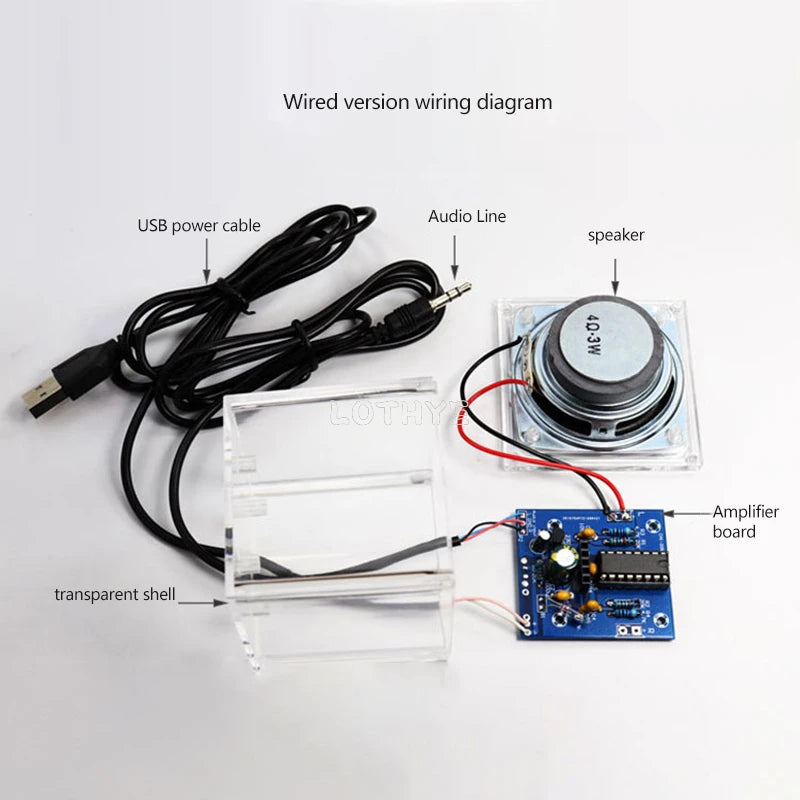 Mini Bluetooth Speaker DIY Soldering Kit – LM4863 Amplifier DIY Electronics Kit Axl