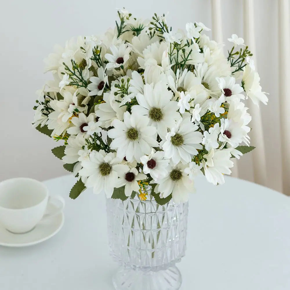 Silk Artificial Daisy Flowers – Wedding & Home Decor Bouquet Artificial Flower Bouquet Axl