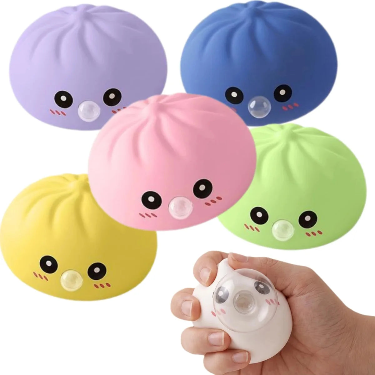 Squishy Dumpling Fidget Toy – Slow Rising Bubble Sensory Ball Squishy Fidget Toy Axl