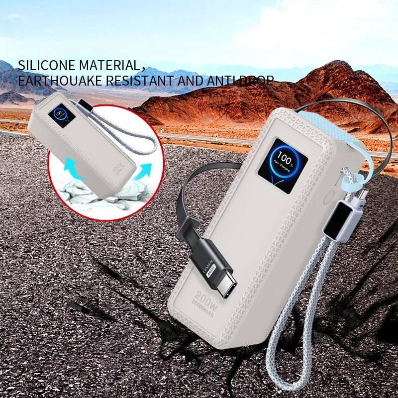 Silicone Case for UGREEN 25000mAh 200W PB728 Power Bank Power Bank Case Axl