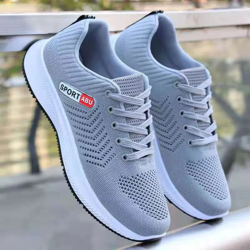 Men's Lightweight Breathable Canvas Sneakers – Unisex Walking Shoes Canvas Sneakers Axl GRAY 40