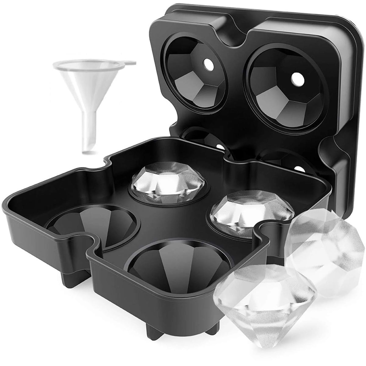 Silicone Ice Cube Tray with Lid – Ice Ball Mold for Whiskey Silicone Ice Tray Axl 2005161538D