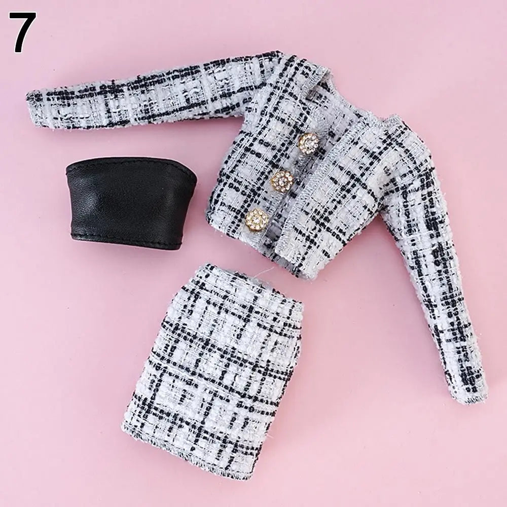 1/6 Doll Winter Outfit – Elegant Coat & Skirt Set for 29–32cm Doll Clothing Set Axl 7