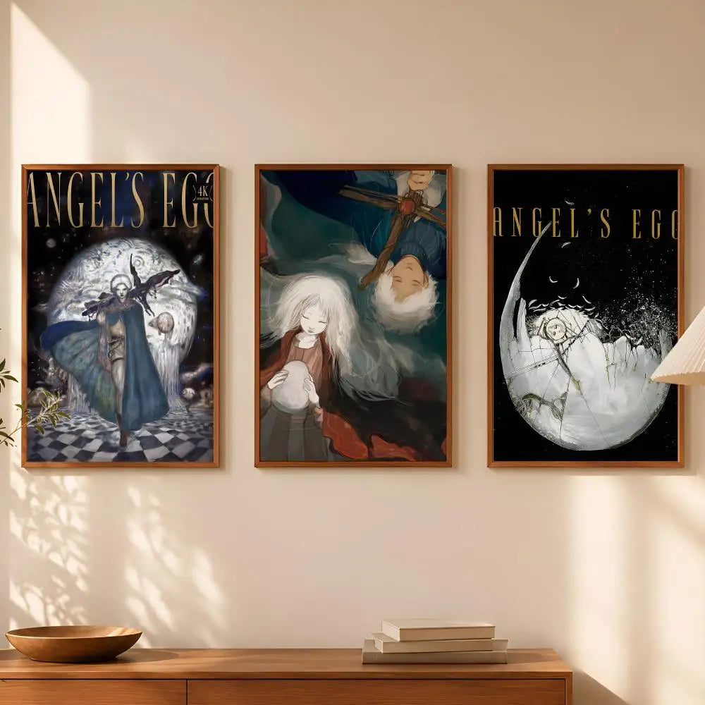 Angel's Egg Anime Self-Stick HD PVC Wall Art Poster Anime Wall Poster Axl