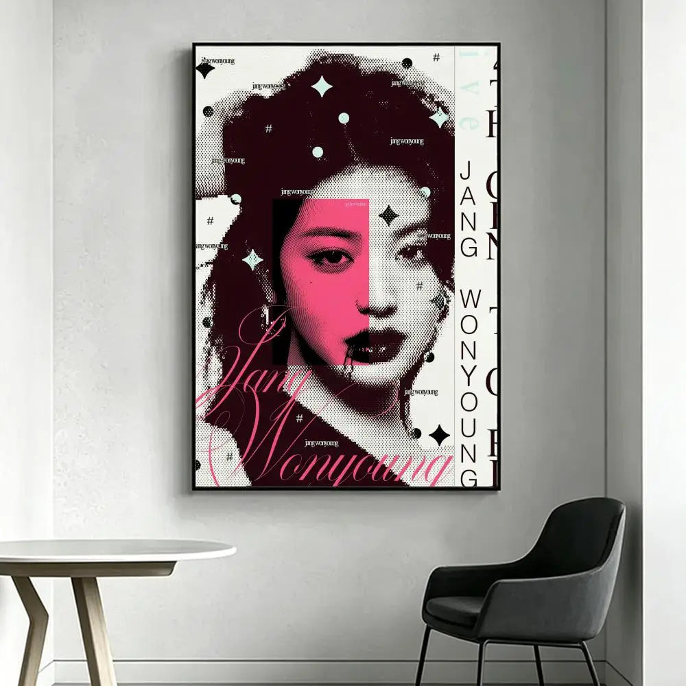 Wonyoung Kpop HD Poster – Waterproof Sticky Wall Art Decor Wall Art Poster Axl White5 15X20cmNoframe