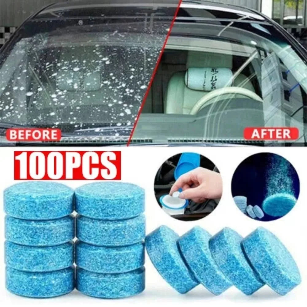 Car Windshield Cleaner Effervescent Tablets – 10 & 100 Pack Windshield Cleaner Tablets Axl