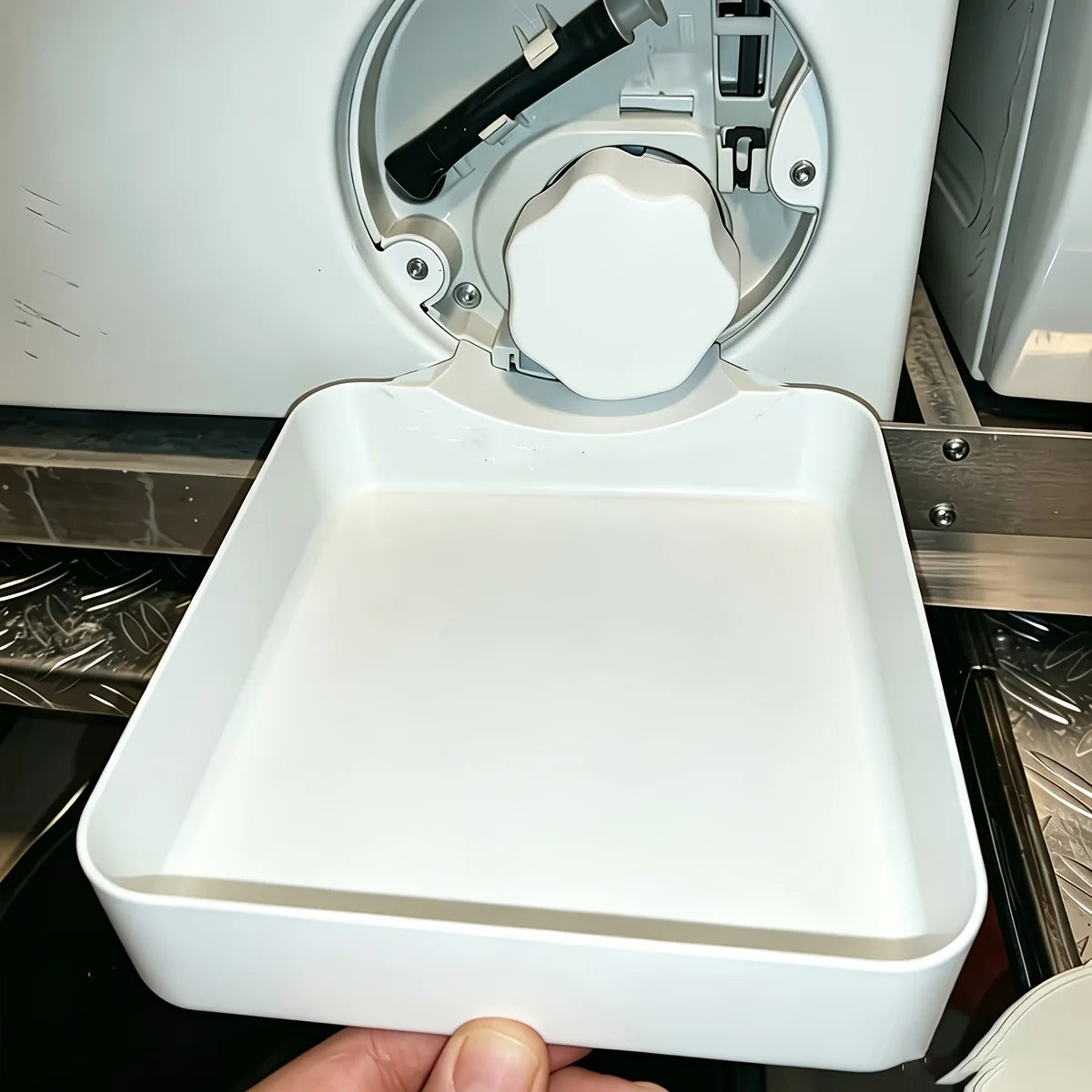 Washing Machine Drain Tray with Deflector & Lid Tool Set Washing Machine Accessory Axl