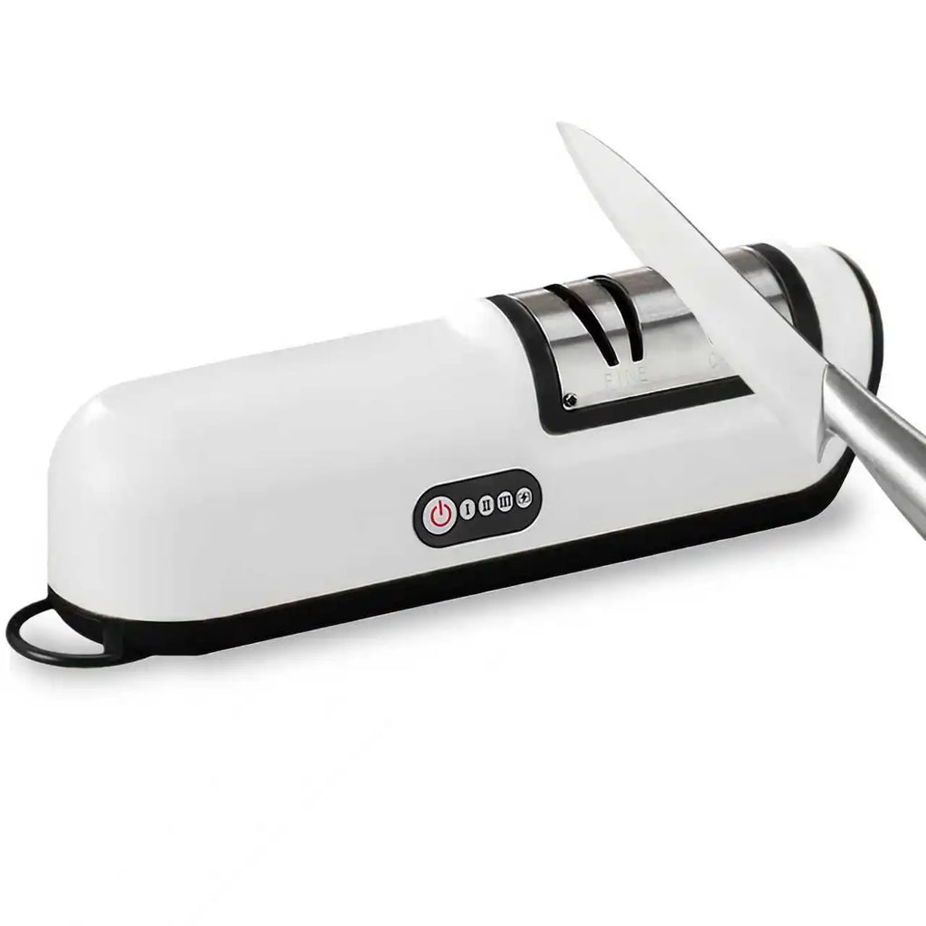 3-Stage Electric Knife Sharpener – Fast Handheld Kitchen Tool Electric Knife Sharpener Axl