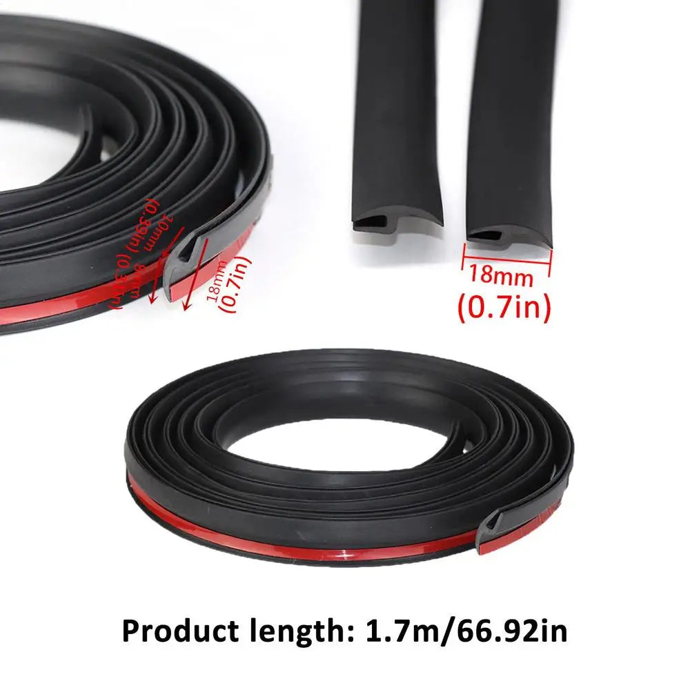 H-Shape Car Windshield Rubber Sealing Strip – Window Seal Car Sealing Strip Axl 1.7 meters with glue