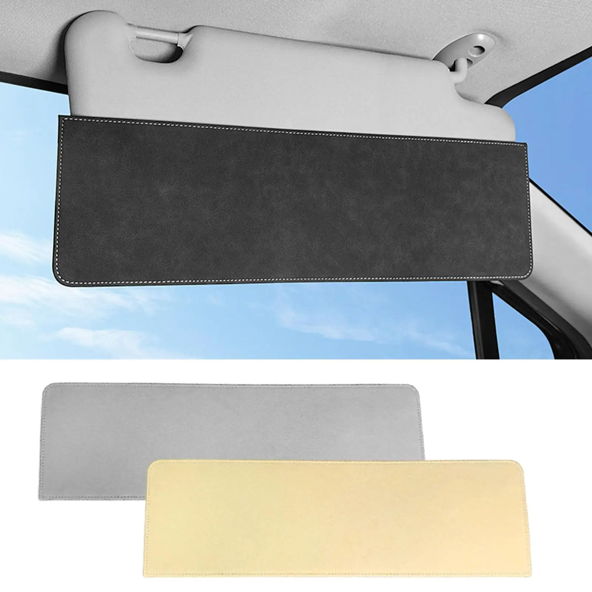 Polarized Car Sun Visor Extender – Anti-Glare Clip-On Shield Sun Visor Extender Axl