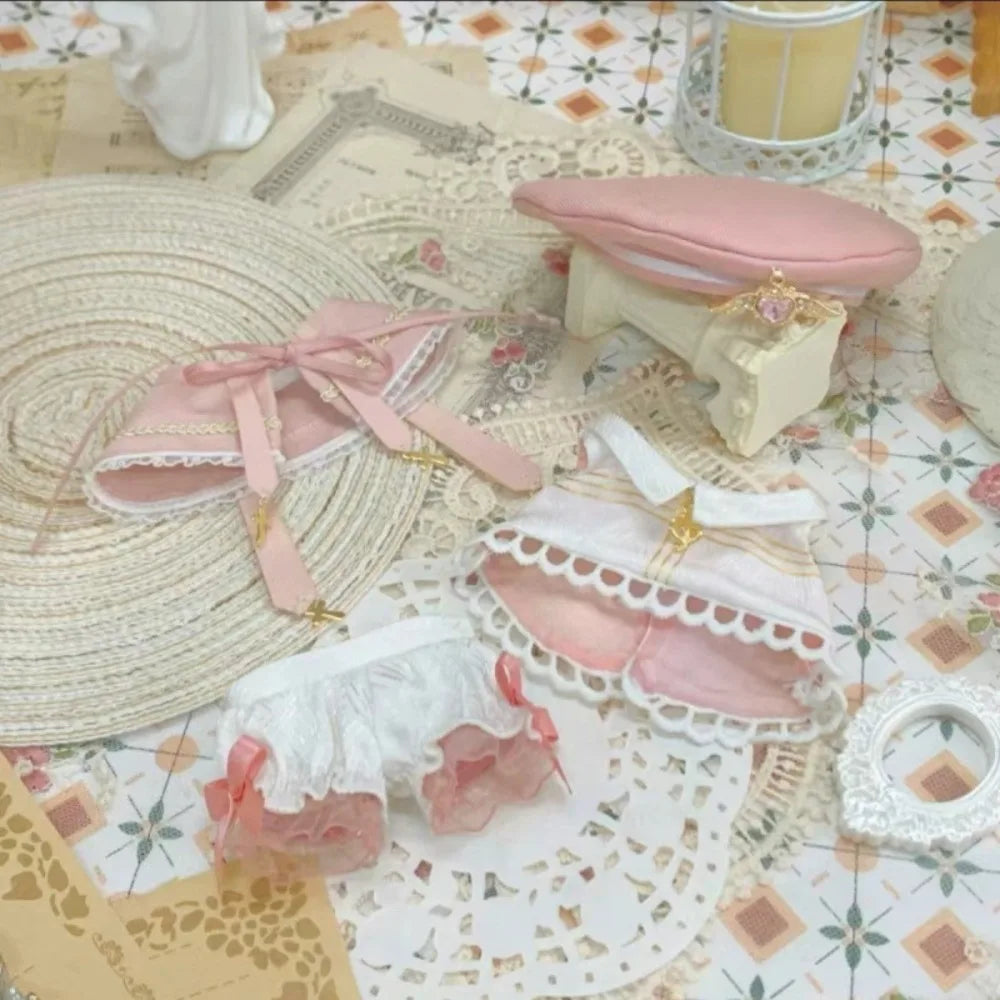 4-Piece 10cm Doll Clothes Set – Dress, Hat & Cape Outfit Doll Clothes Set Axl
