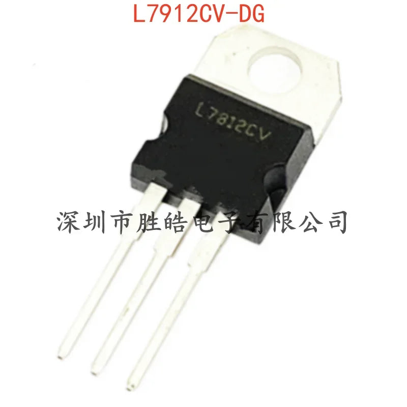 10PCS L7912CV-DG −12V 1.5A Linear Voltage Regulator IC TO-220 Voltage Regulator IC Axl Default Title