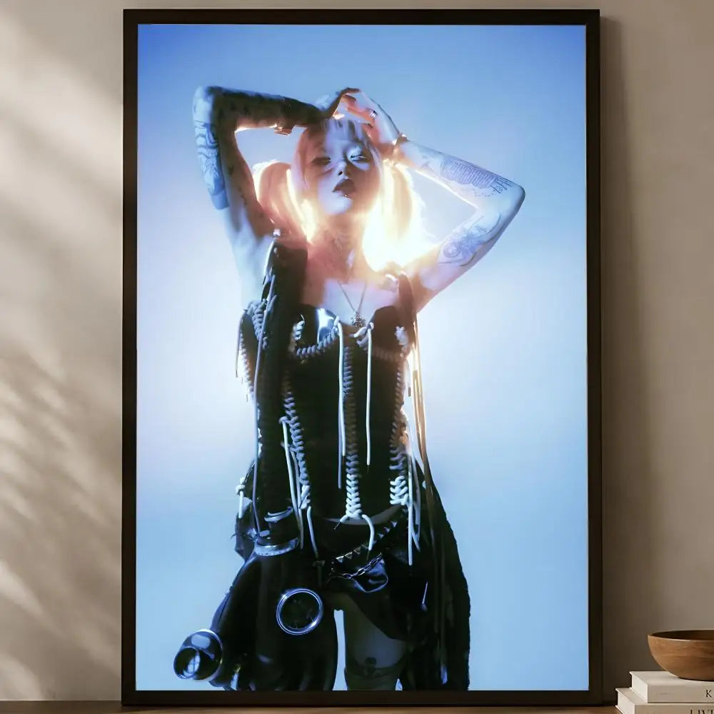 Y-yeule HD PVC Wall Art Poster – Self-Stick Home Decor Wall Art Poster Axl White10 50X70cmNoframe