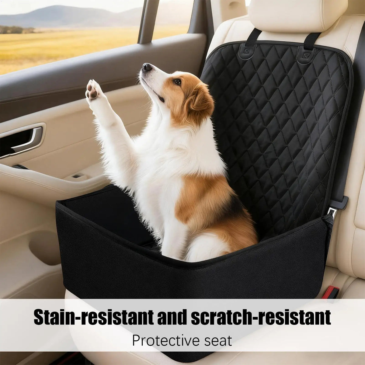 Waterproof Dog Booster Car Seat | Pet Seat Cover for SUV & Truck Dog Booster Car Seat Axl