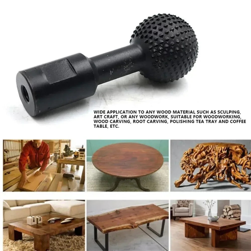 Ball-Shaped Rotary Burr Wood Carving File for Angle Grinder Rotary Burr File Axl