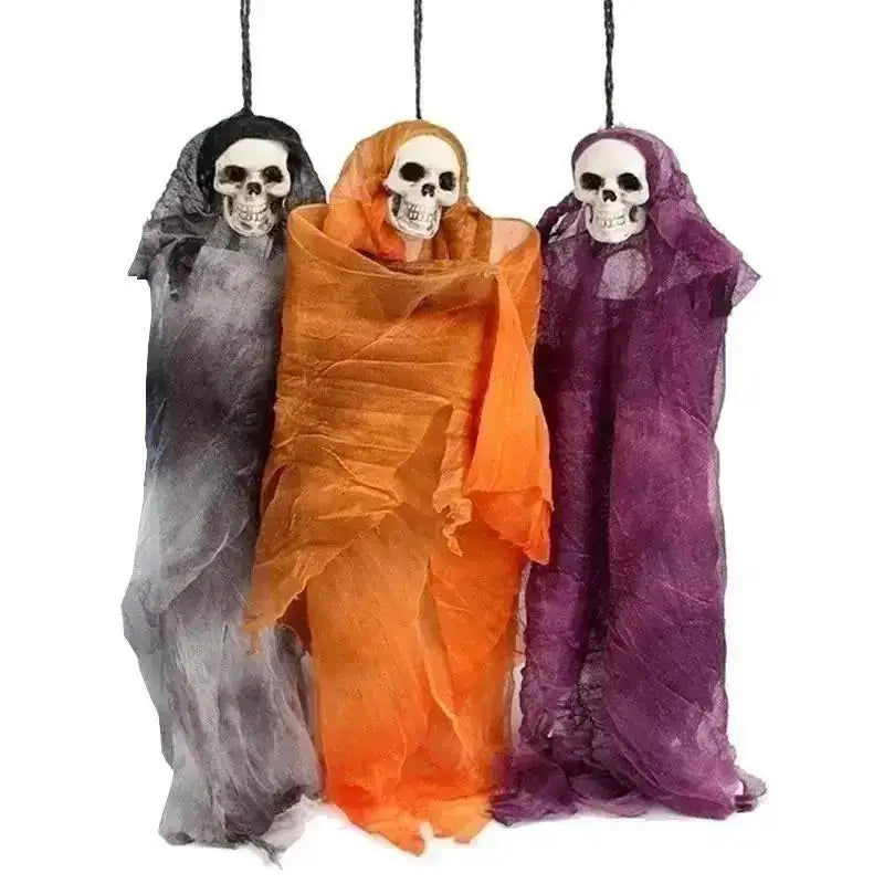 Halloween Hanging Ghost Skull Ornament – Haunted House Prop Halloween Hanging Ornament Axl