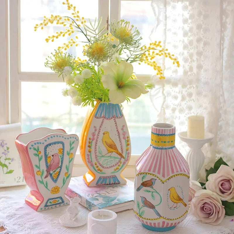 Modern Ceramic Vase – Luxury Aesthetic Home Table Decor Decorative Ceramic Vase Axl