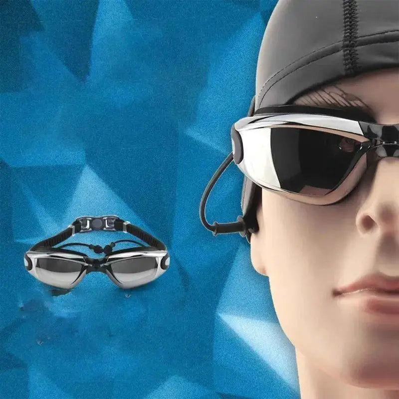 HD Anti-Fog Swimming Goggles – Silver-Plated Small Frame Swimming Goggles Axl