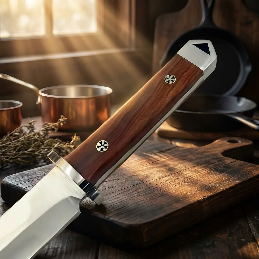 Japanese Chef's Knife – Sharp Stainless Steel & Wood Handle Chef's Kitchen Knife Axl