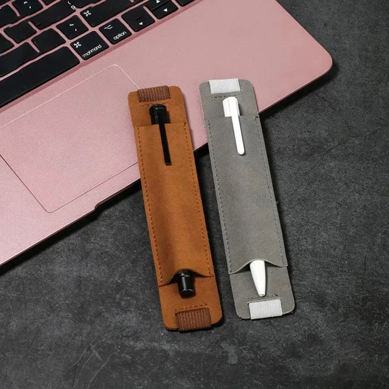 PU Leather Pen Holder – Detachable Elastic Notebook Pen Sleeve Notebook Pen Holder Axl