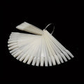 50 Pcs Clear Nail Swatch Sticks – Polish Display Tips Nail Swatch Sticks Axl Square Natural