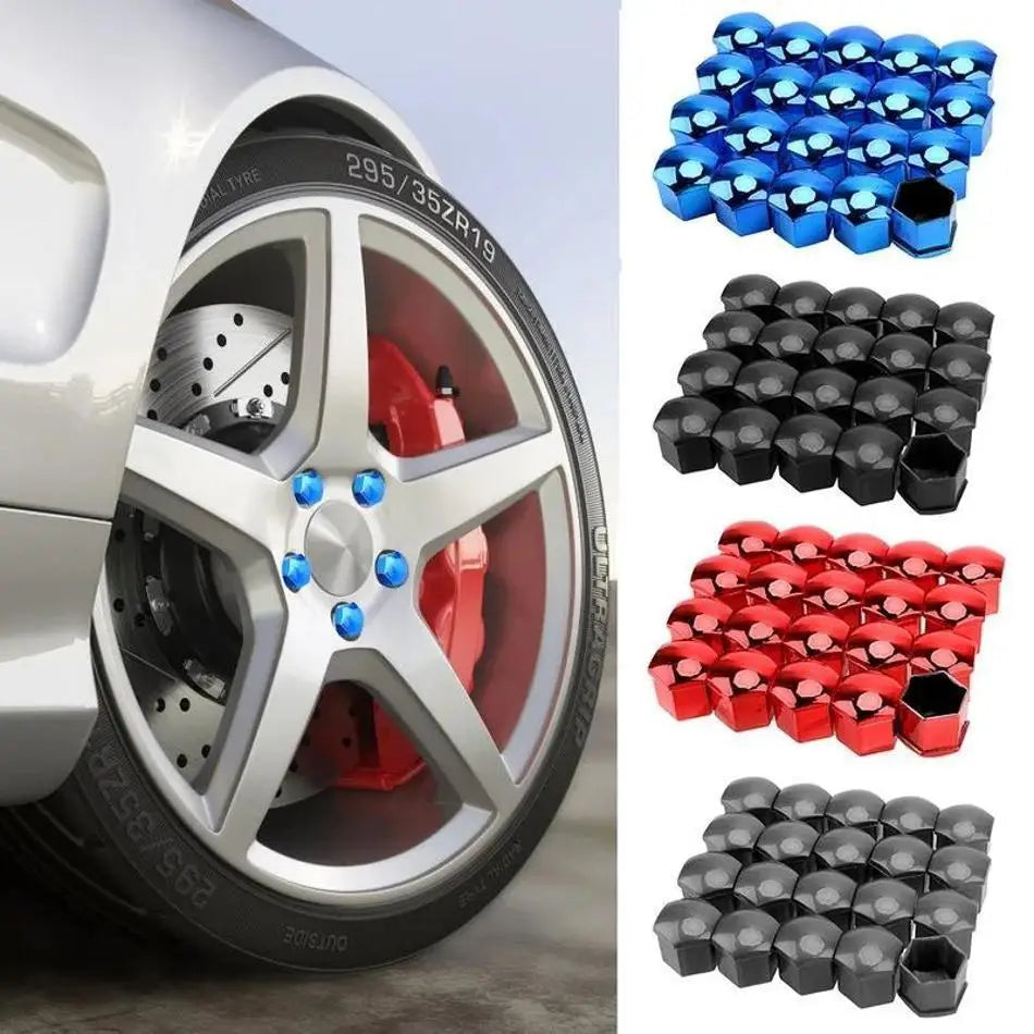 20-Pc 17mm Car Wheel Nut Caps – Anti-Rust Bolt Rim Covers Wheel Nut Caps Axl