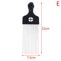 Black Fist Afro Metal Comb – Wide Tooth Natural Hair Pick Afro Hair Pick Comb Axl E