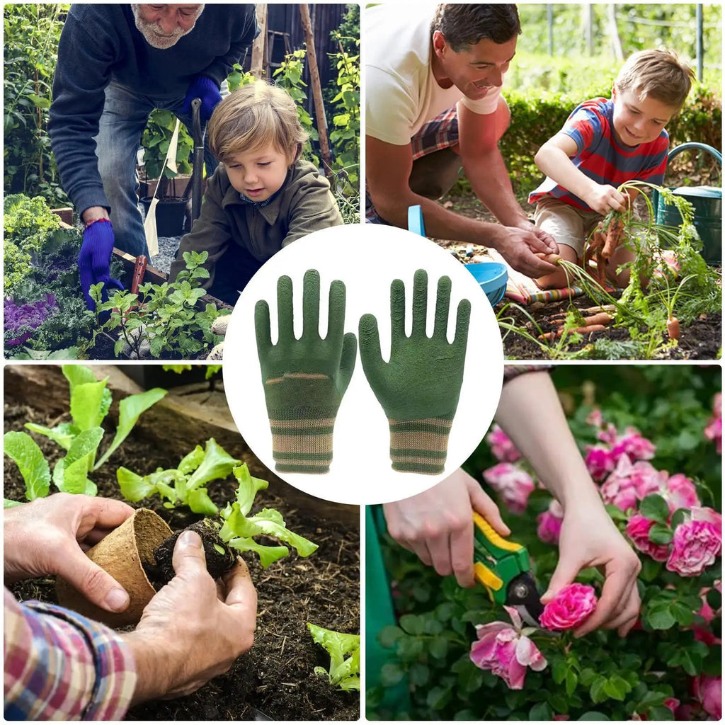 Thorn-Proof Rubber Garden Gloves – Waterproof Unisex Work Gloves Gardening Gloves Axl