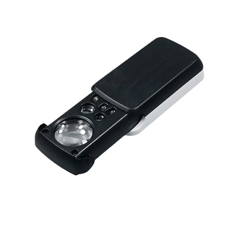 Triple Pull Jewelry Magnifier with LED & UV Currency Checker Jewelry Magnifier Loupe Axl