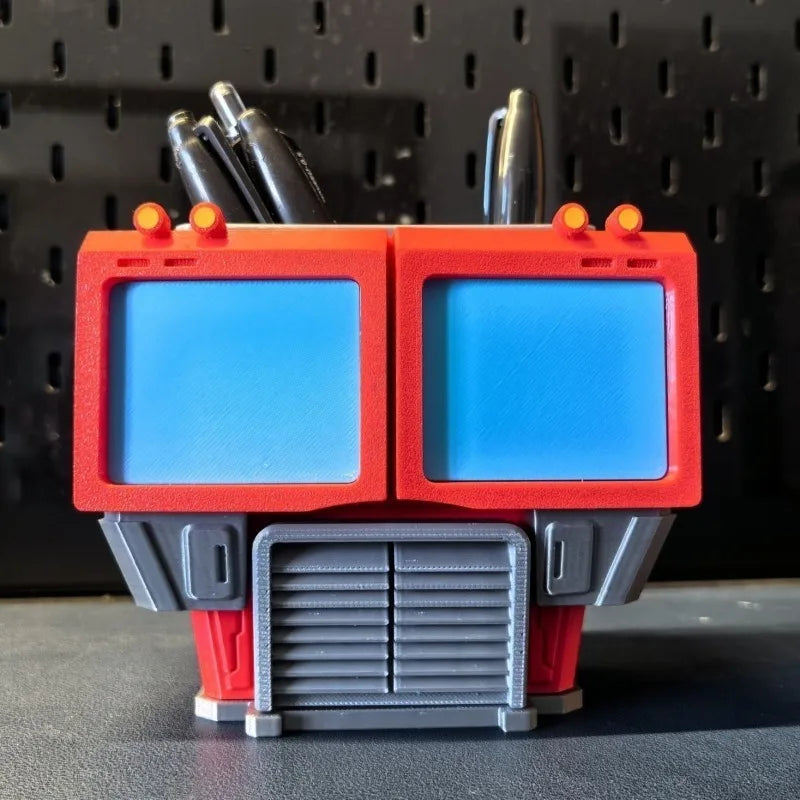 3D Printed Pen Holder – Modern Polygon Desktop Organizer Desktop Pen Organizer Axl 12X10X9CM