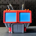 3D Printed Pen Holder – Modern Polygon Desktop Organizer Desktop Pen Organizer Axl 12X10X9CM
