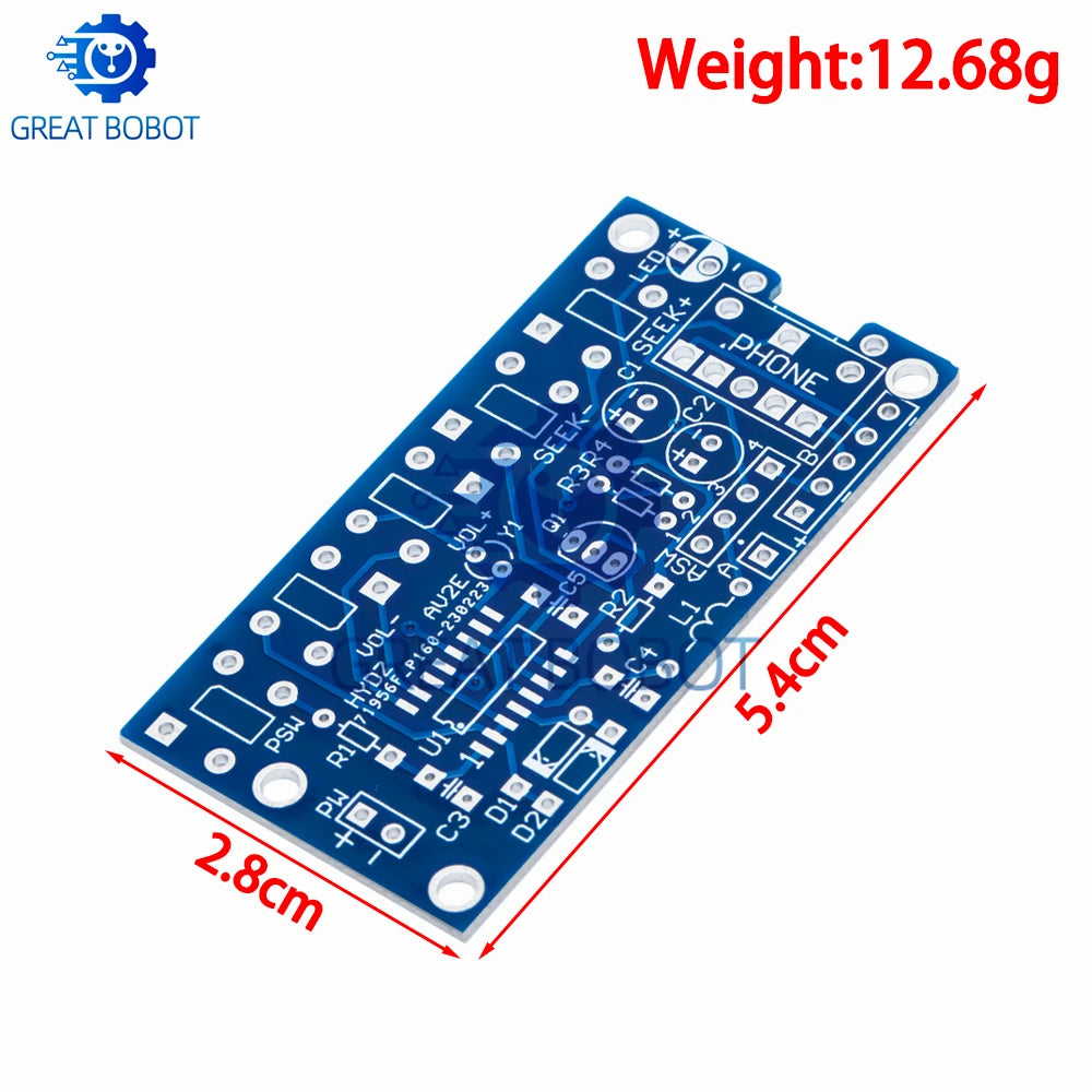 Wireless Stereo FM Radio Receiver Module PCB 76–108MHz DIY FM Receiver Module Axl