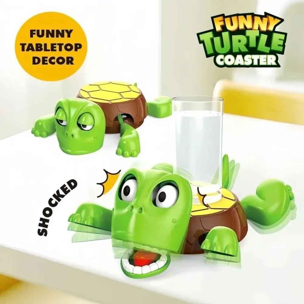 3D Printed Quirky Turtle Coaster – Funny Reactive Mug Mat Novelty Coaster Axl