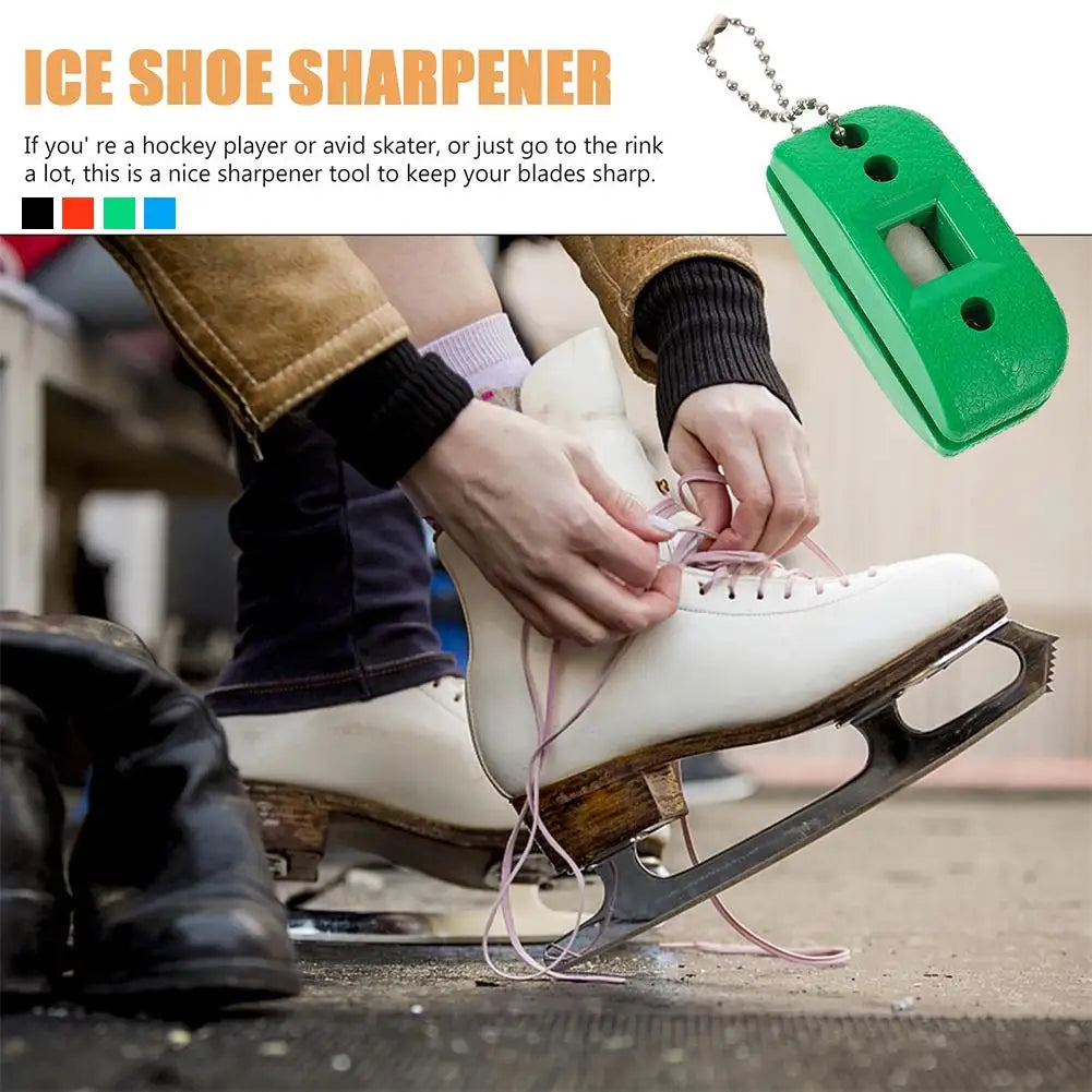 Portable Ice Skate Blade Sharpener – Double-Sided + Bag Skate Blade Sharpener Axl